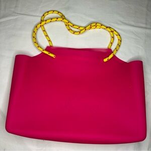 Sol De Janeiro Stylish Hot Pink Beach Jelly Silicone Tote Bag Limited Edition